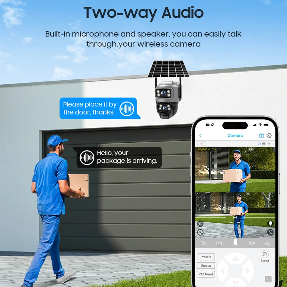 Dual Lens 4G Camera Solar PIR Human Detection Night Vision Waterproof Security Video IP Camara 8MP 4K Battery CCTV Dual Lens 4G Camera Solar PIR Human Detection Night Vision Waterproof Security Video IP Camara 8MP 4K Battery CCTV