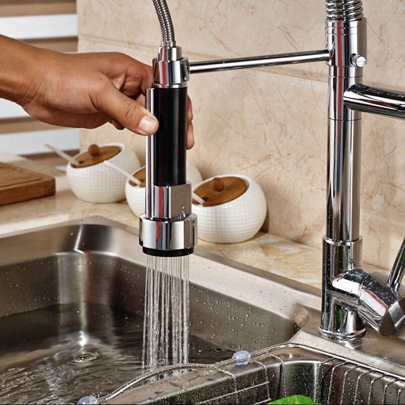 Dual Spout Kitchen Sink Faucet