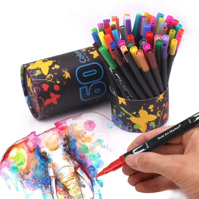 Dual Tip Brush Pens Art Marker Pens Dual Tip Brush Pens Art Marker Pens