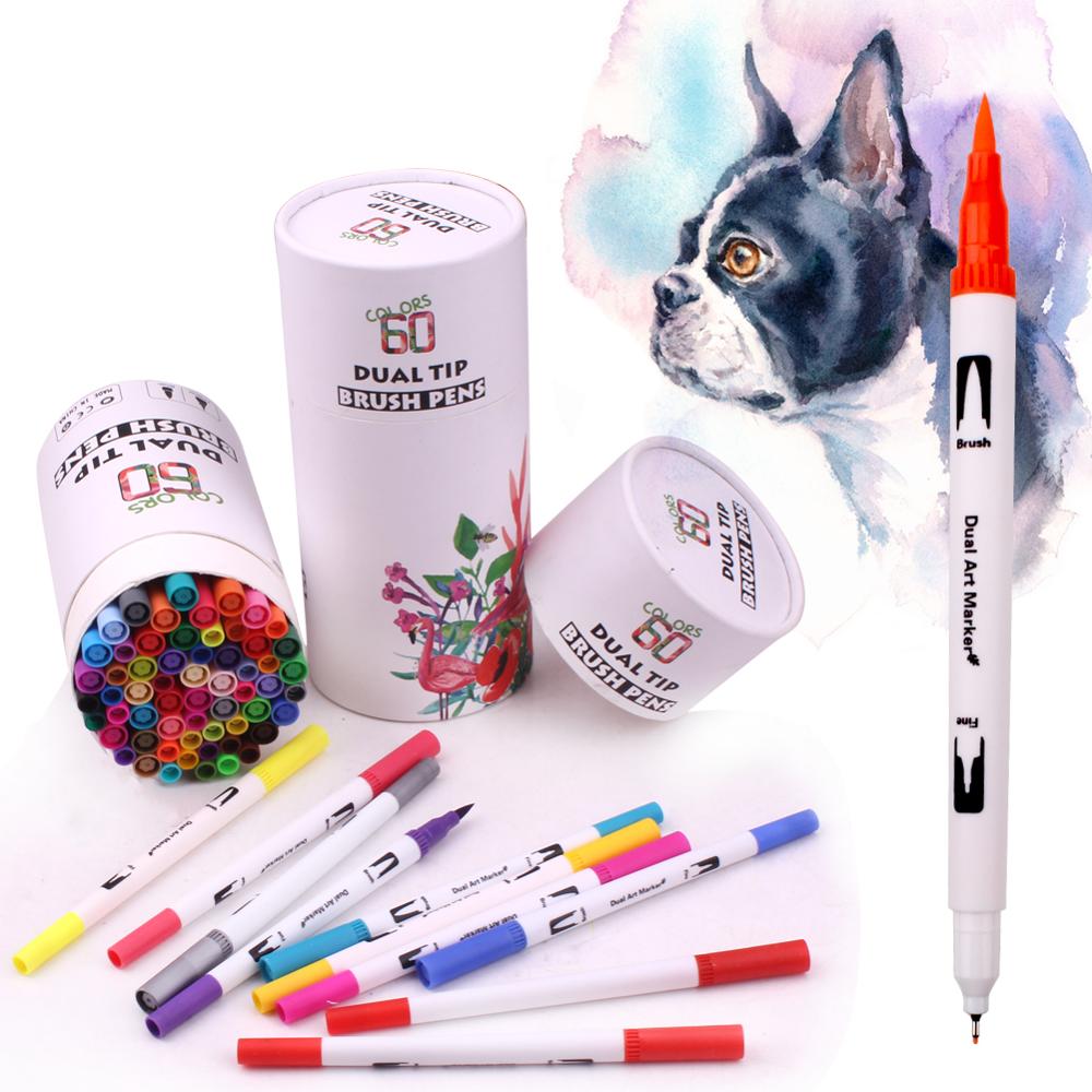 Dual Tip Brush Pens Art Marker Pens Dual Tip Brush Pens Art Marker Pens