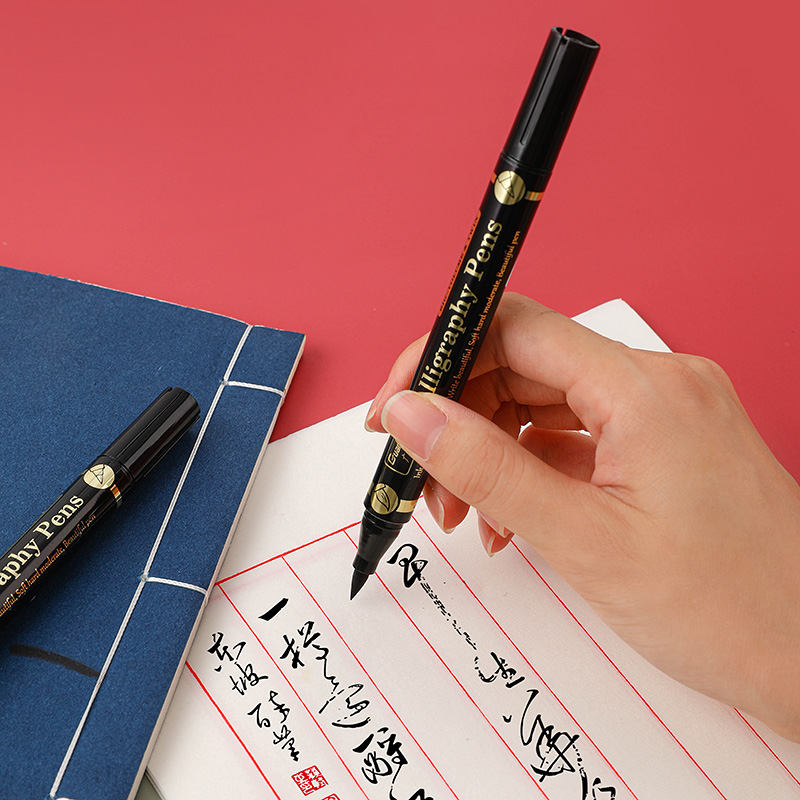 Dual Tip Calligraphy Brush Pen Set (3pcs)