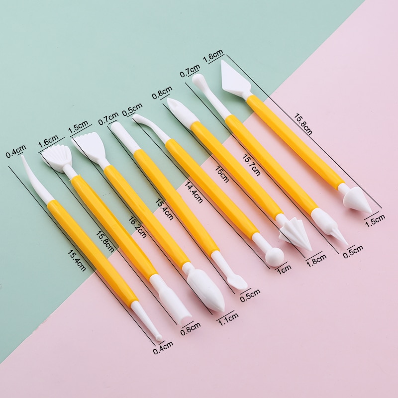 Dual Tip Fondant Tools Set (8 pcs) Dual Tip Fondant Tools Set (8 pcs)