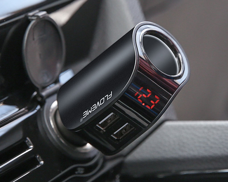 Dual USB Car Charger Digital Display Dual USB Car Charger Digital Display