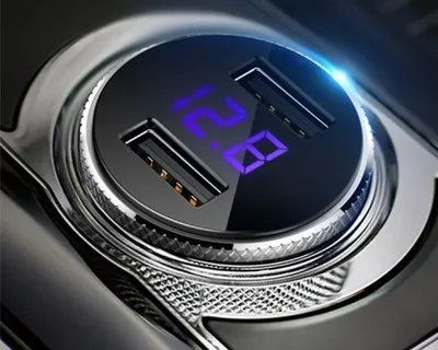 Dual USB Digital Display Car Charger Dual USB Digital Display Car Charger