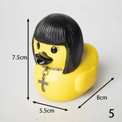 Duck Statue Gothic Sculpture Punk Animal Figurine Resin Desk Decoration Collectible Figurines Satan Duck Tabletop