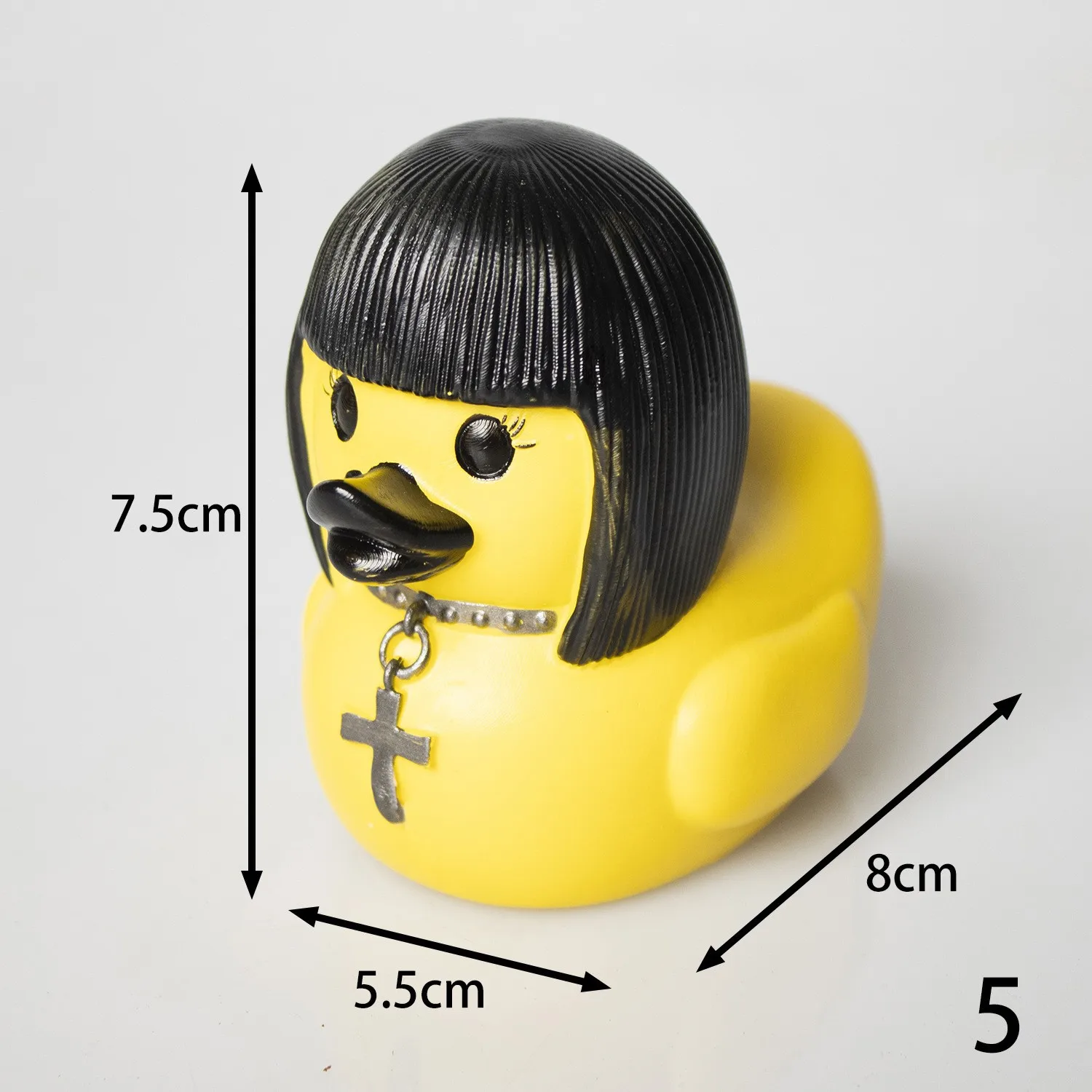 Duck Statue Gothic Sculpture Punk Animal Figurine Resin Desk Decoration Collectible Figurines Satan Duck Tabletop