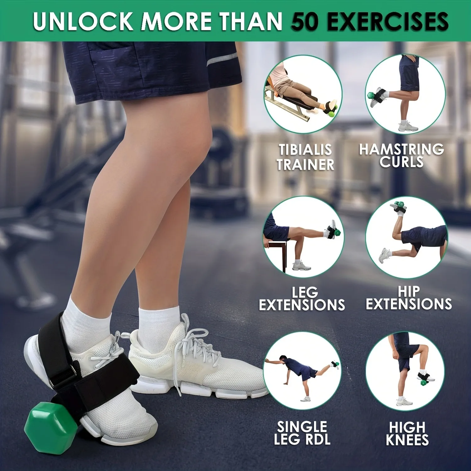 Dumbbell Foot Attachment, Tibialis Trainer,Adjustable Ankle Weights,Leg Workouts at Home,Leg extensions,Home Gym Dumbbell Foot Attachment, Tibialis Trainer,Adjustable Ankle Weights,Leg Workouts at Home,Leg extensions,Home Gym