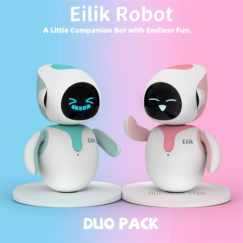 Duo Pack Eilik Smart Robot AI Artificial Intelligence Robots Accompany Lovely Children and Adults Desktop ai Pets