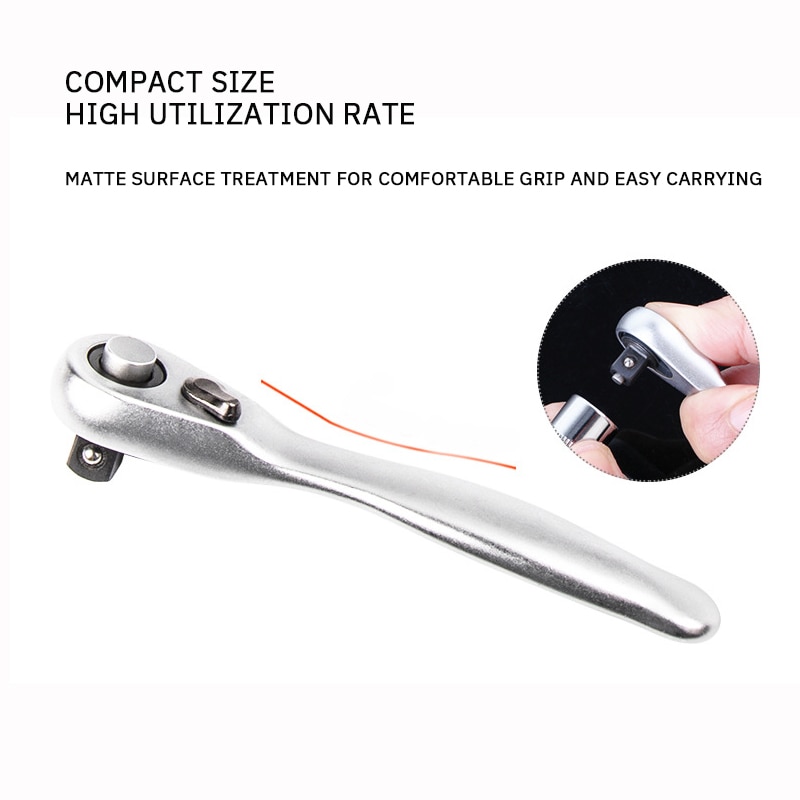Durable High Hardness Mini 72 Teeth One Fourth Ratchet Wrench Quick and Effort Saving Wrench Socket Ratchet Wrench