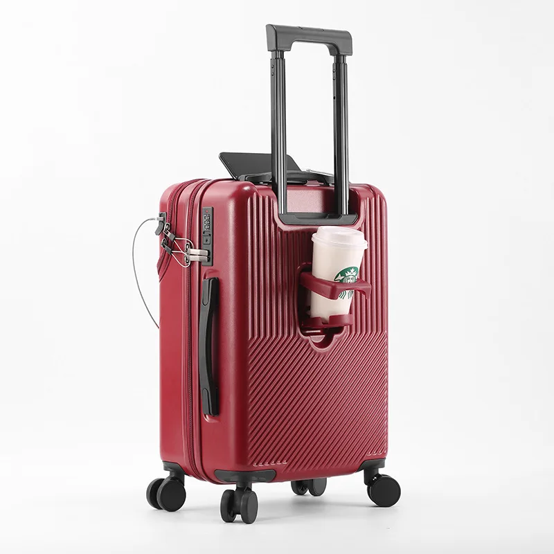 Durable Luggage Sets Suitcase Front Open TSA Lock USB Slient Spinner Wheel Charging Men Carry-On Travel Durable Luggage Sets Suitcase Front Open TSA Lock USB Slient Spinner Wheel Charging Men Carry-On Travel