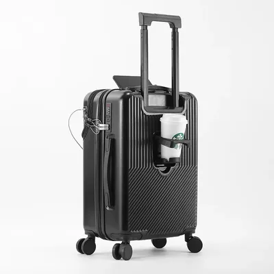 Durable Luggage Sets Suitcase Front Open TSA Lock USB Slient Spinner Wheel Charging Men Carry-On Travel Durable Luggage Sets Suitcase Front Open TSA Lock USB Slient Spinner Wheel Charging Men Carry-On Travel