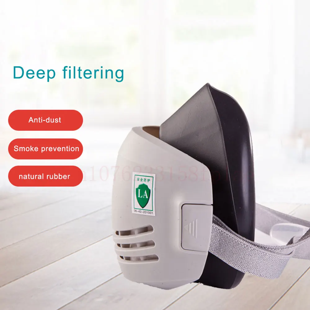 Dust Mask +20pcs Filter Cotton Respirator Half Face Dust-proof Mask Anti Industrial Construction Dust Haze Fog Safety Dust Mask +20pcs Filter Cotton Respirator Half Face Dust-proof Mask Anti Industrial Construction Dust Haze Fog Safety