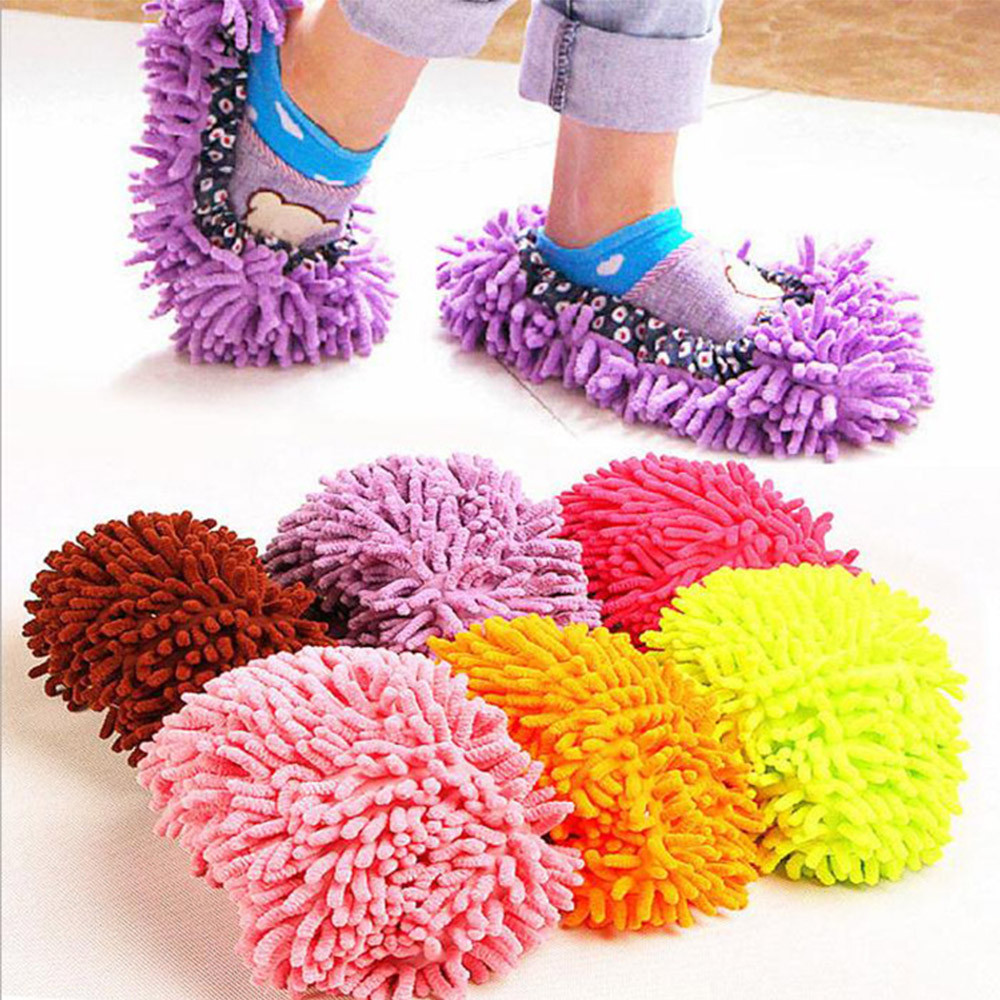 Dust Mop Slippers