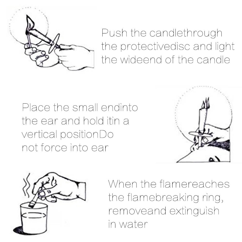 Ear Candles 32 PCs Earwax Remover Ear Candles 32 PCs Earwax Remover