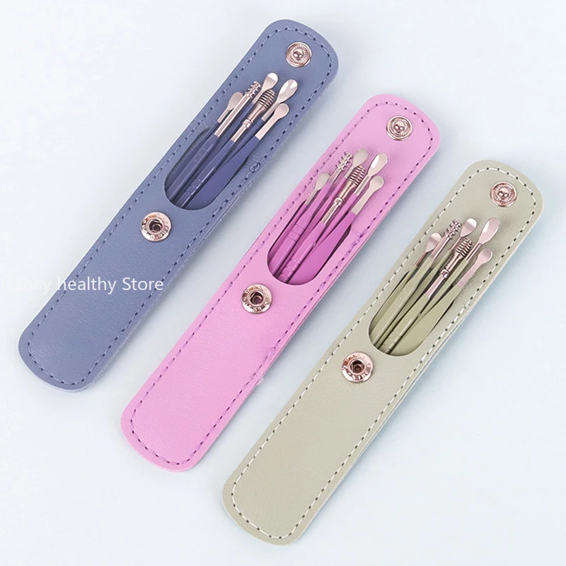 Ear Cleaner Wax Pickers Earpick Wax Remover Curette Ear Pick Cleaner Kit Spoon Care Ear Clean Tool Ear Cleaner Wax Pickers Earpick Wax Remover Curette Ear Pick Cleaner Kit Spoon Care Ear Clean Tool