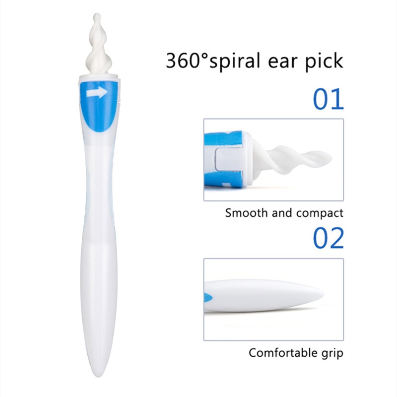 Ear Cleaner With Soft Silicone Ear Wax Remover Tool 16 Replacement Tips Spiral Earwax Health Ear Cleaner Care Tools Ear Cleaner With Soft Silicone Ear Wax Remover Tool 16 Replacement Tips Spiral Earwax Health Ear Cleaner Care Tools