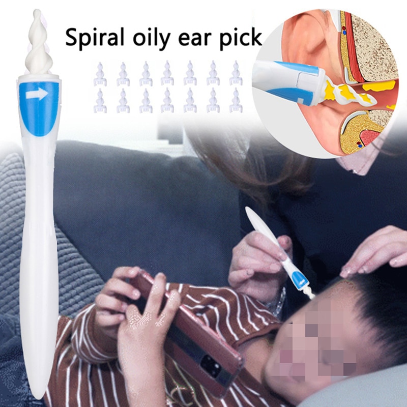 Ear Cleaner With Soft Silicone Ear Wax Remover Tool 16 Replacement Tips Spiral Earwax Health Ear Cleaner Care Tools Ear Cleaner With Soft Silicone Ear Wax Remover Tool 16 Replacement Tips Spiral Earwax Health Ear Cleaner Care Tools