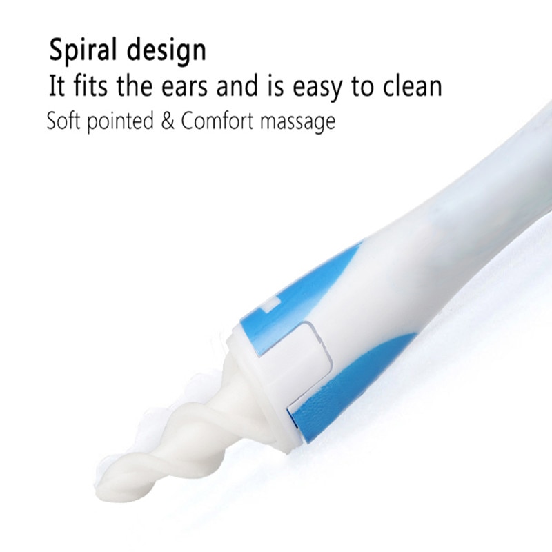 Ear Cleaner With Soft Silicone Ear Wax Remover Tool 16 Replacement Tips Spiral Earwax Health Ear Cleaner Care Tools Ear Cleaner With Soft Silicone Ear Wax Remover Tool 16 Replacement Tips Spiral Earwax Health Ear Cleaner Care Tools