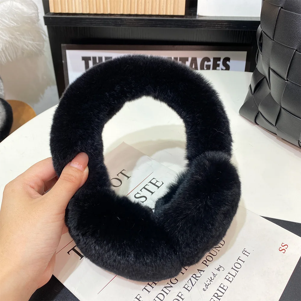 Ear Muffs For Women Winter EarWarmers Soft Warm Cable Furry Real Rex Rabbit Ear Covers For Cold Weather Ear Muffs For Women Winter EarWarmers Soft Warm Cable Furry Real Rex Rabbit Ear Covers For Cold Weather
