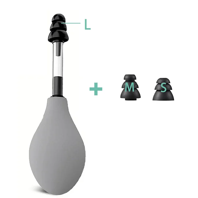 Ear Pressure Tool Portable Ear Pressure Relief Suction Device Wih 3 Sizes Of Earplugs Inner Ear Pressure Relief Tool Ear Pressure Tool Portable Ear Pressure Relief Suction Device Wih 3 Sizes Of Earplugs Inner Ear Pressure Relief Tool