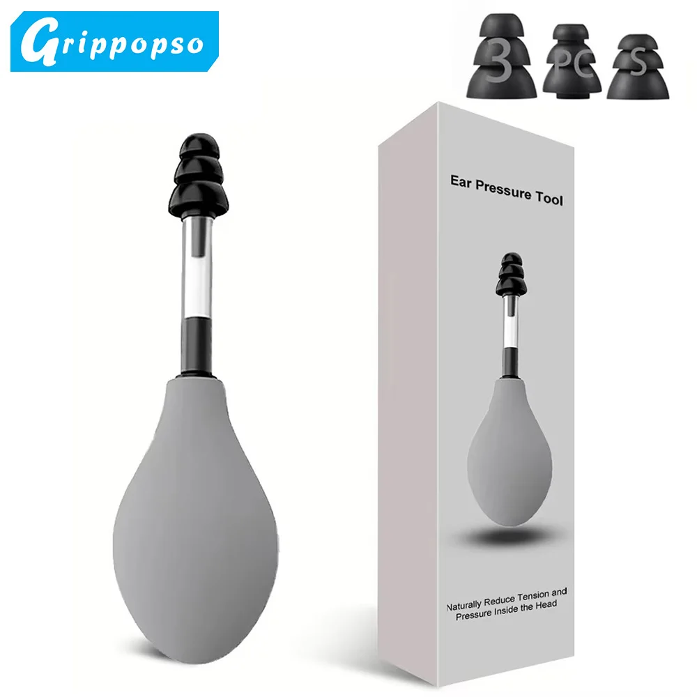 Ear Pressure Tool Portable Ear Pressure Relief Suction Device Wih 3 Sizes Of Earplugs Inner Ear Pressure Relief Tool Ear Pressure Tool Portable Ear Pressure Relief Suction Device Wih 3 Sizes Of Earplugs Inner Ear Pressure Relief Tool