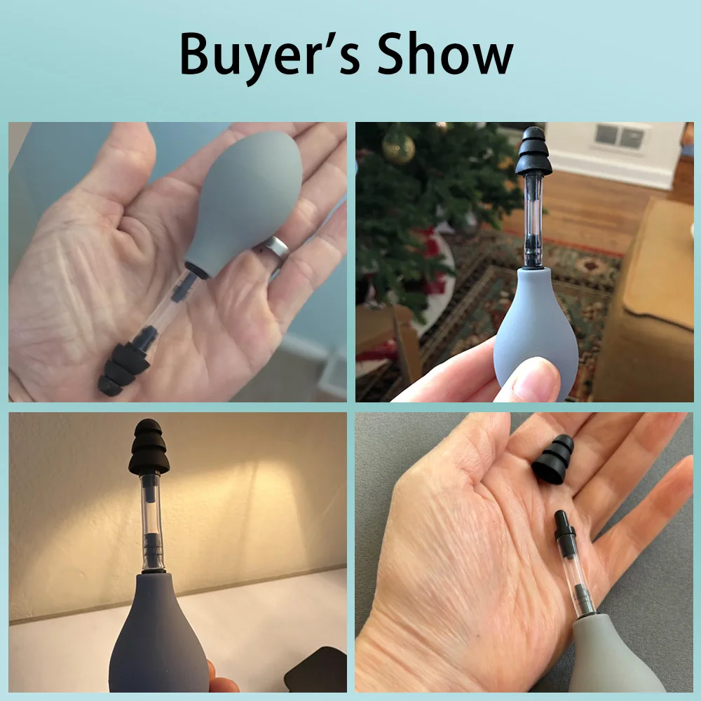 Ear Pressure Tool Portable Ear Pressure Relief Suction Device Wih 3 Sizes Of Earplugs Inner Ear Pressure Relief Tool Ear Pressure Tool Portable Ear Pressure Relief Suction Device Wih 3 Sizes Of Earplugs Inner Ear Pressure Relief Tool