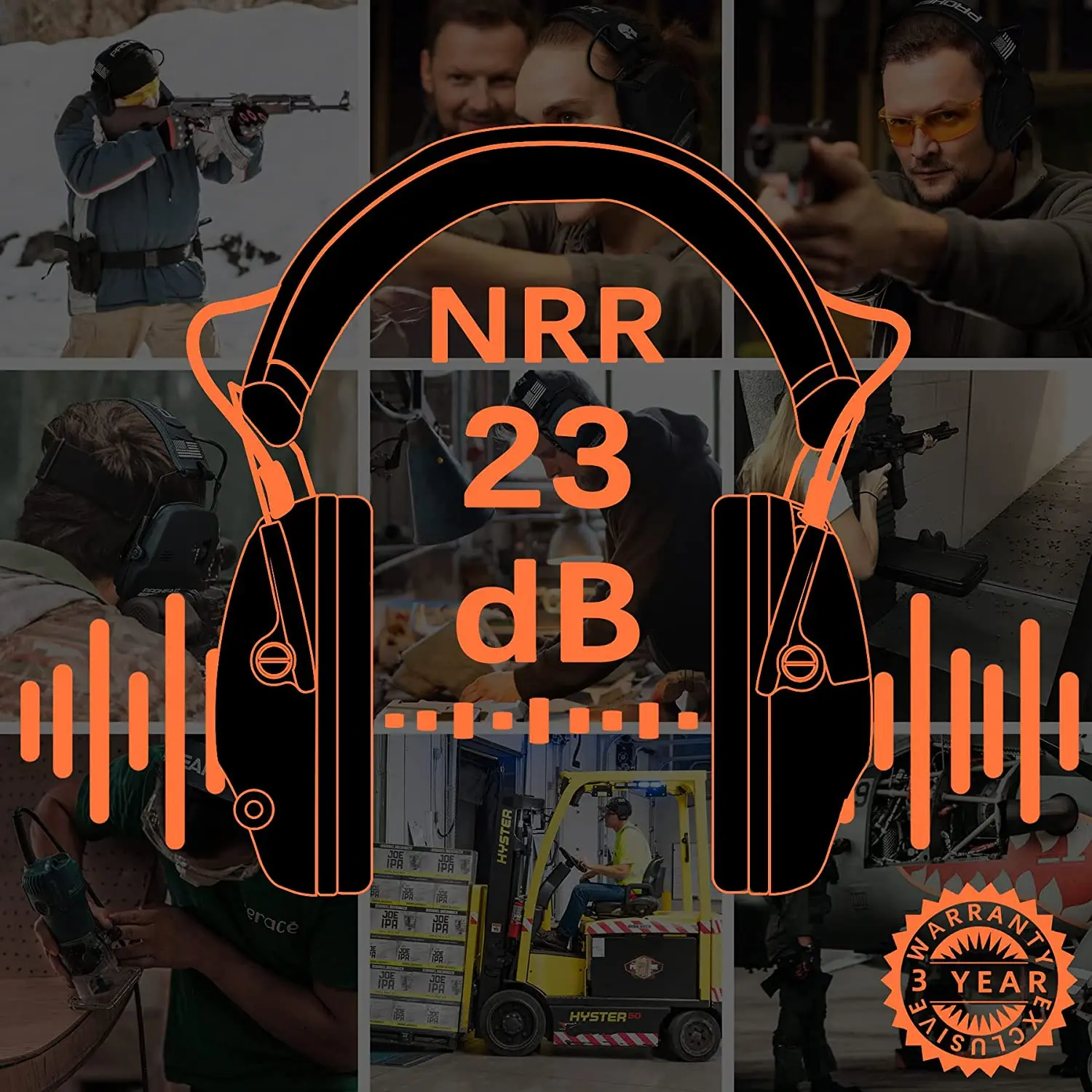 Ear Protection Electronic Hearing Protection Sparta Active Protector for Shooting Earmuffs NRR 23dB Noise Reduction