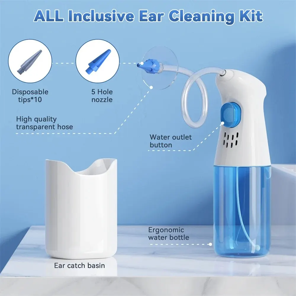 Ear Wax Removal Manual Ear Cleaner Water Cleaner Earwax Remover Kit Ear Irrigation Flushing System Ear Cleaning Kit