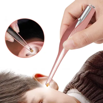 Ear Wax Tweezer with LED Light Ear Wax Tweezer with LED Light