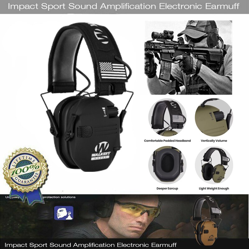 Earmuffs Active Headphones for Shooting Electronic Hearing Protection Ear Protect Noise Reduction Active Hunting Earmuffs Active Headphones for Shooting Electronic Hearing Protection Ear Protect Noise Reduction Active Hunting