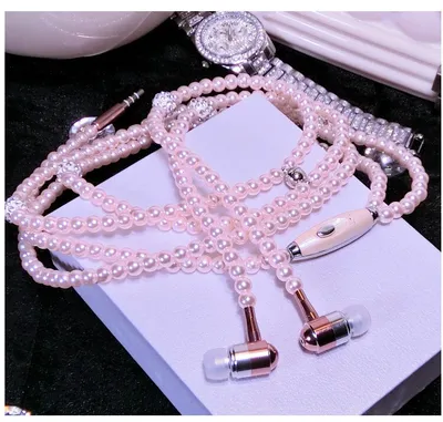 Earphone for Girls Beads Necklace Earphone for Girls Beads Necklace