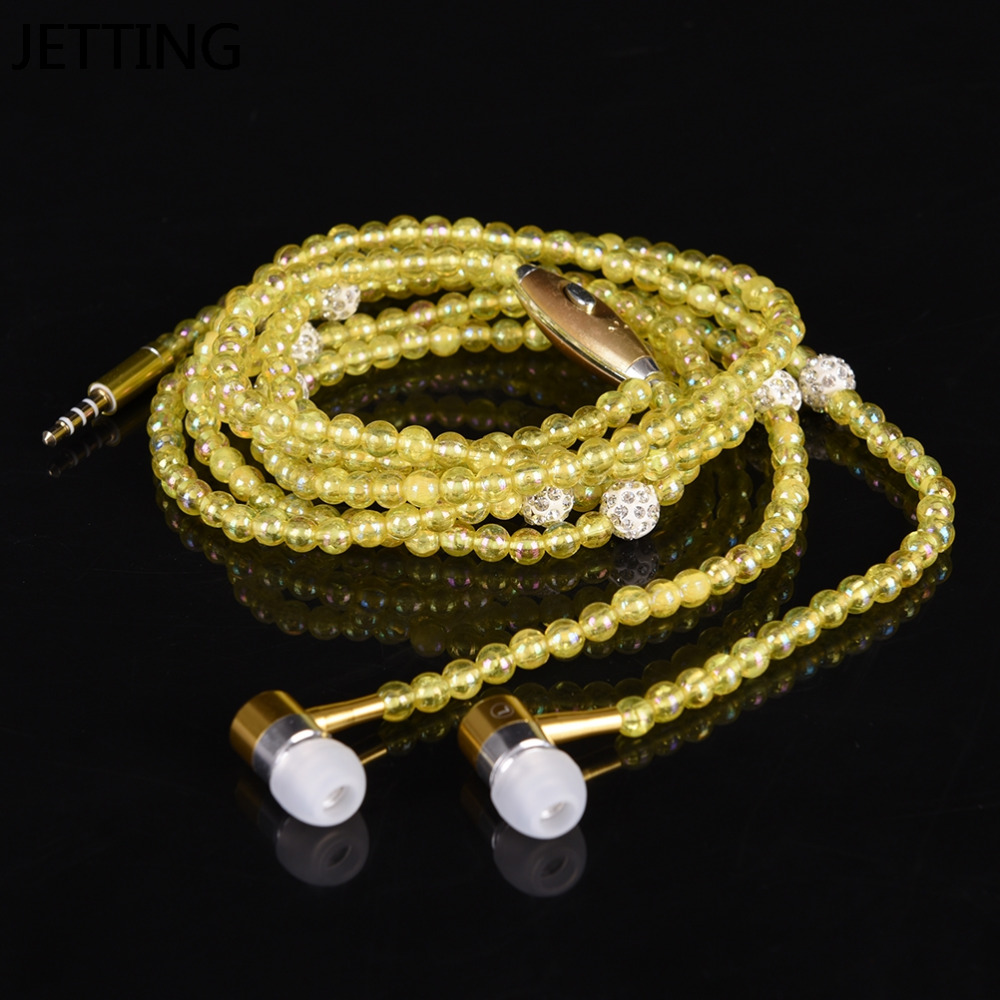 Earphone for Girls Beads Necklace Earphone for Girls Beads Necklace