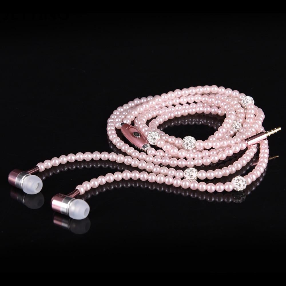 Earphone for Girls Beads Necklace Earphone for Girls Beads Necklace