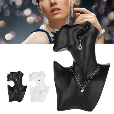 Earring and Necklace Display Mannequin Jewelry Stand Earring and Necklace Display Mannequin Jewelry Stand