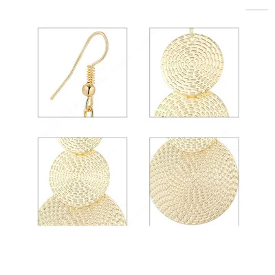 Earrings For Women Round Dangle