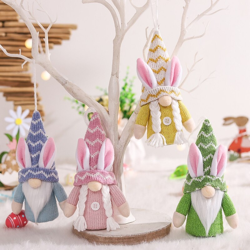 Easter Bunny Gnome Ornament