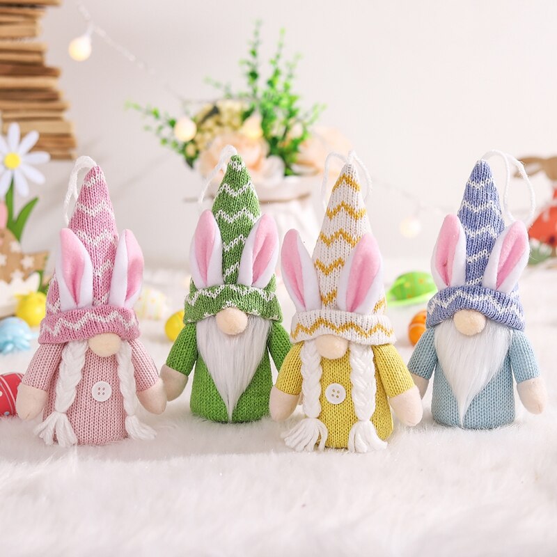 Easter Bunny Gnome Ornament