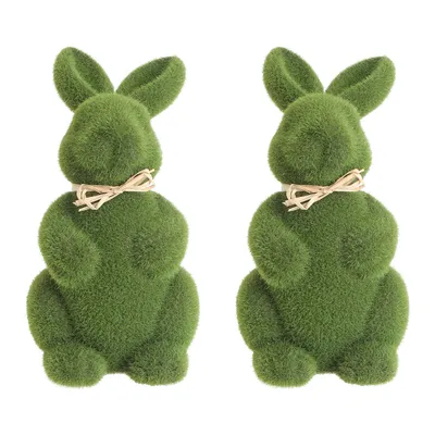 Easter Bunny Moss Bunny Decor (2 pcs)