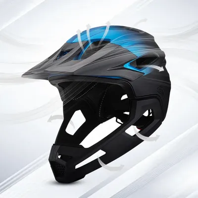 Eastinear's Adult Bicycle Mountain Bike Helmet Full Face Detachable One-piece Motorcycle Riding Safety Helmet Head