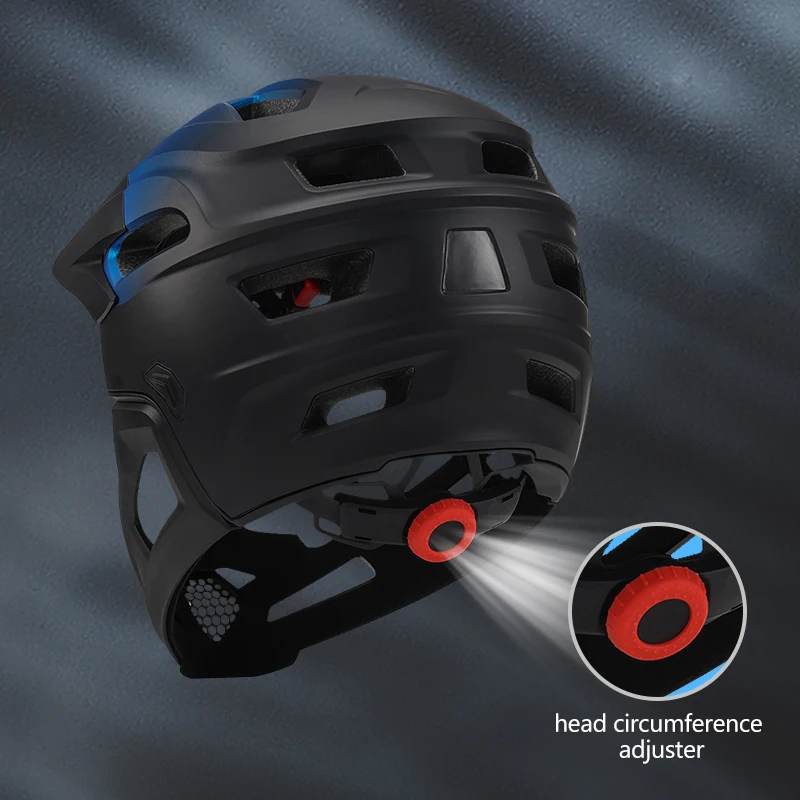 Eastinear's Adult Bicycle Mountain Bike Helmet Full Face Detachable One-piece Motorcycle Riding Safety Helmet Head