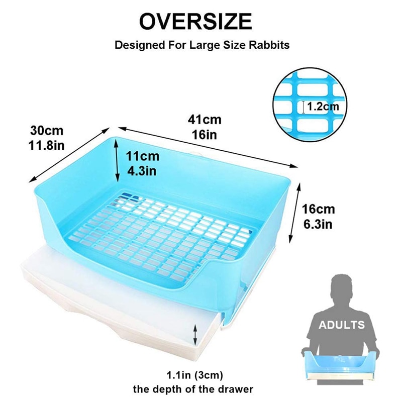 Easy Clean Rabbit Litter Pan