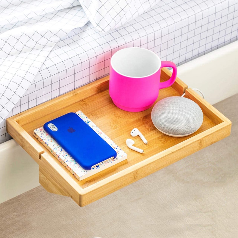 Easy to Mount Wooden Bed Table Tray Easy to Mount Wooden Bed Table Tray