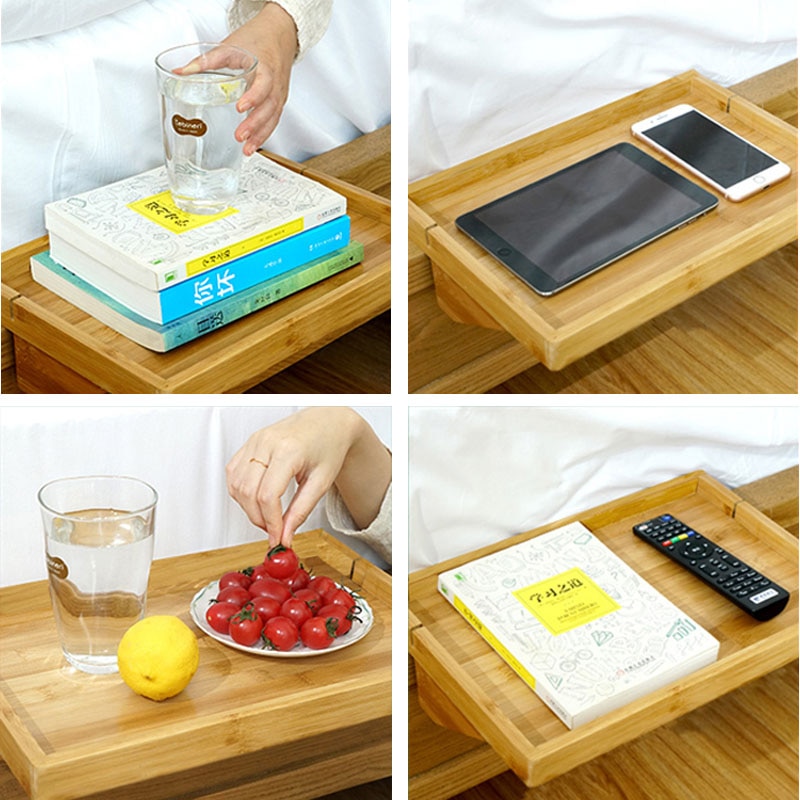Easy to Mount Wooden Bed Table Tray Easy to Mount Wooden Bed Table Tray