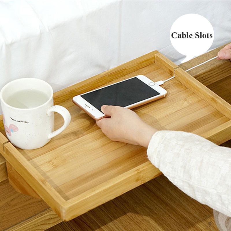 Easy to Mount Wooden Bed Table Tray Easy to Mount Wooden Bed Table Tray