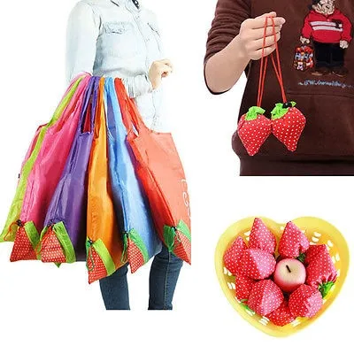 Eco Bag Strawberry-Shaped Container Eco Bag Strawberry-Shaped Container