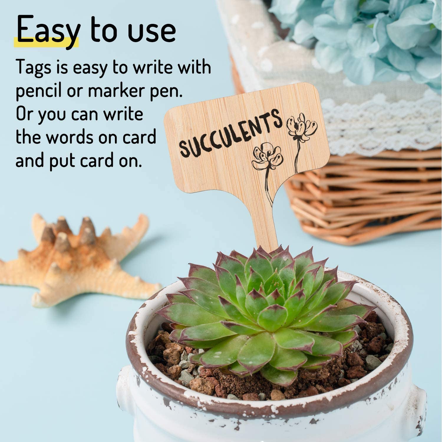 Eco Friendly Bamboo Plant Labels (20 pcs)