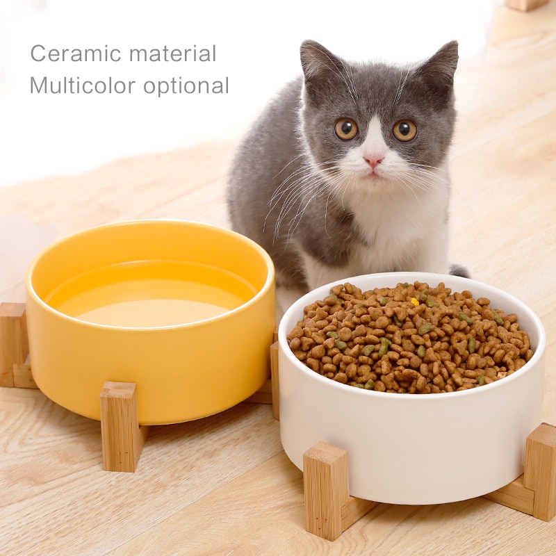 Eco Friendly Ceramic Dog Bowls with Stand