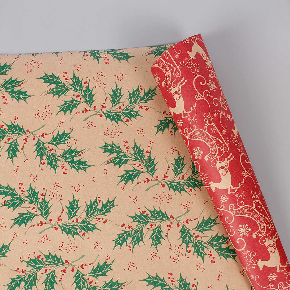 Eco Friendly Kraft Christmas Wrapping Paper Eco Friendly Kraft Christmas Wrapping Paper