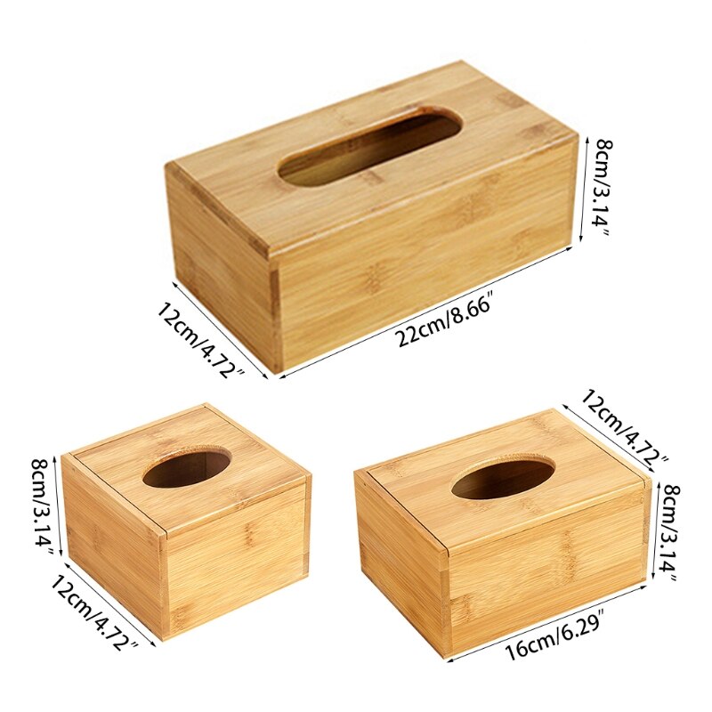 Eco Friendly Natural Bamboo Tissue Box Eco Friendly Natural Bamboo Tissue Box