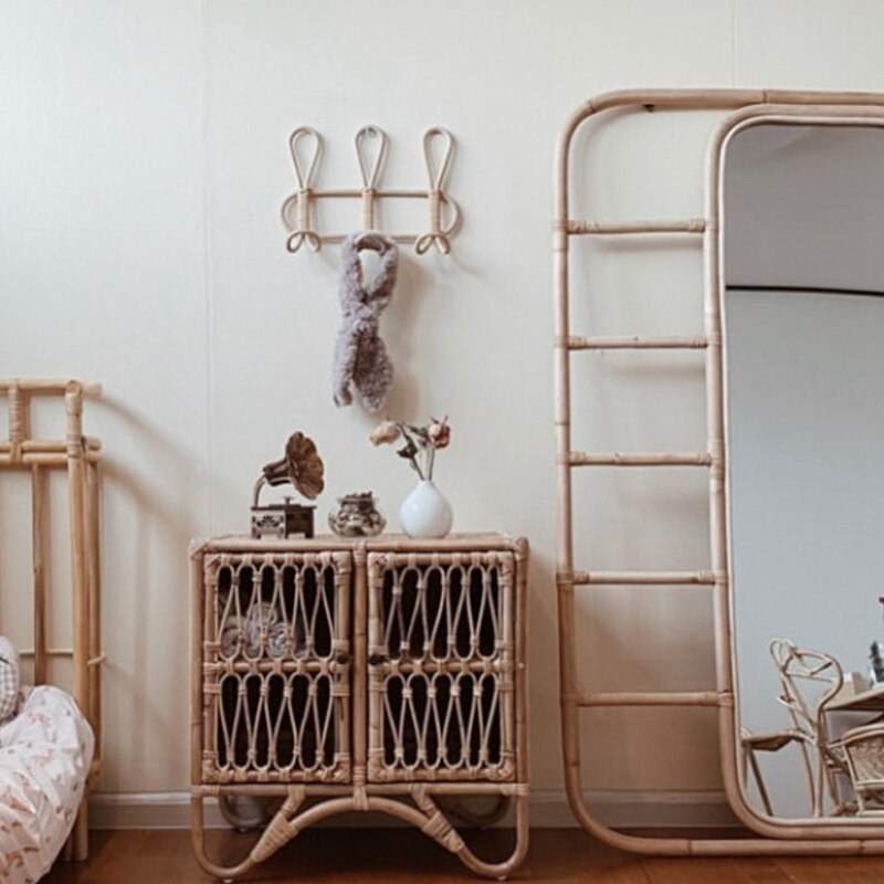 Eco Friendly Natural Rattan Coat Hook Eco Friendly Natural Rattan Coat Hook